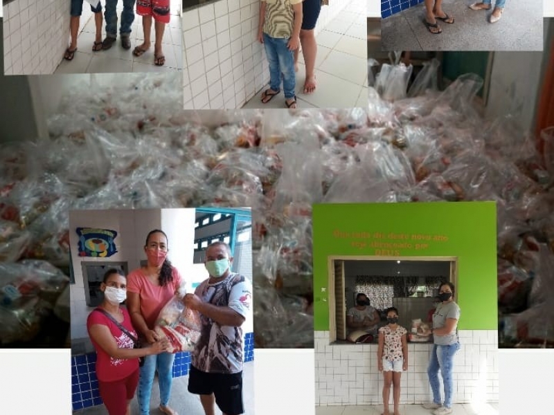 Teve início no 28/04 e segue até o dia 07/05 a entrega dos Kits Alimentação Escolar as famílias dos alunos na rede Municipal de ensino de Reserva do Cabaçal
